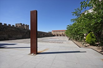 City wall at Parque Gabriel y Galan in Plasencia