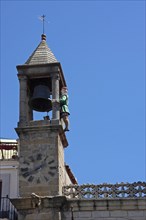 Spire of the town hall in Plasencia
