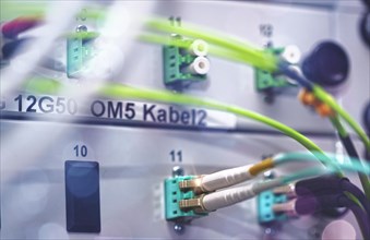 Fibre optic cables stuck in a fibre optic distributor