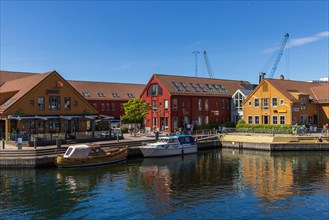 Waterfront in the harbour of Kristiansand