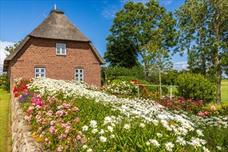 Frisian house with flower garden in England