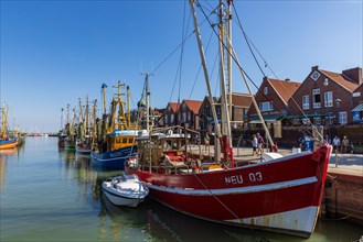 Harbour with cutters in Neuharlingersiel