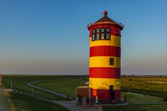 Yellow-red lighthouse Pilsum