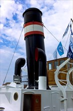 Chimney of a steamship