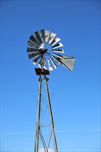 Windmill in Seligman on historic Route 66 in the Wild West. Seligman