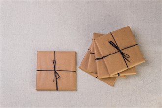 Gift box tied with band