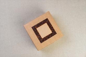 Craft cardboard gift box
