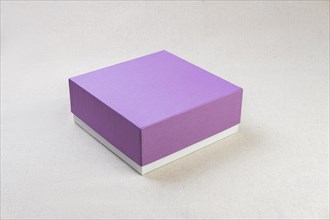 Violet cardboard gift box