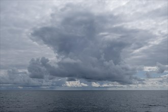 Dramatic cloudy sky over the North Sea