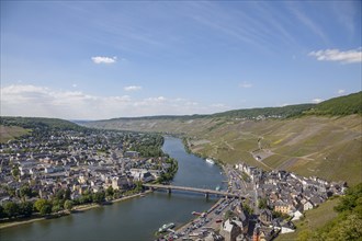 View from Landshut Castle over the Moselle Valley and the town