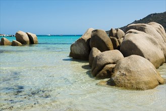 Granite rocks and beach