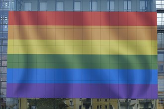 Banner with rainbow colours