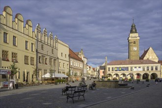 Main square with church tower