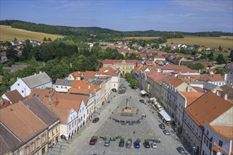 View of the main square from the church tower