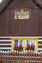Old wooden house in the village