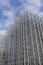 High-bay warehouse under construction