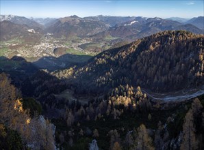 View from the Katrin mountain peak of Bad Ischl