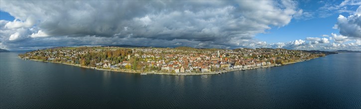 Aerial view of Ueberlingen am Lake Constance