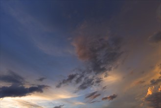Clouds in the evening sky