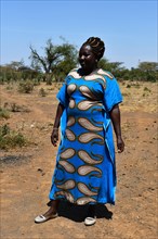 Woman in Kenya with dreadlocks