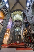 Interior of the Unesco world heritage site Tournai Cathedral
