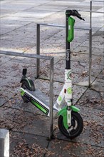 Parked e-scooter