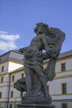 Baroque statues at the hospital building of the former spa