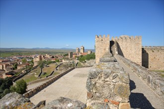 View from Castillo castle and historic city fortifications