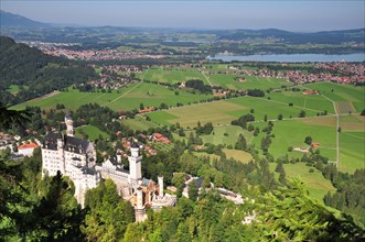 View of Neuschwanstein Castle from the climb to Tegelberg