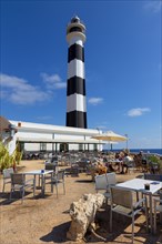 Lighthouse and Restaurant Snack Bar at Cap d'Atrtutx