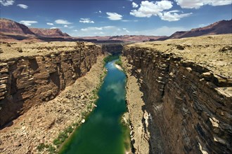 The Colorado River Flowing Through Marble Canyon