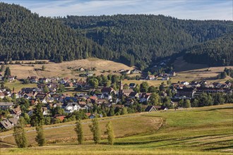 Village view of Baiersbronn Northern Black Forest