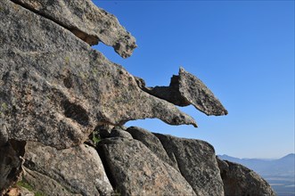 Granite rock formation above Lumio in Balagne