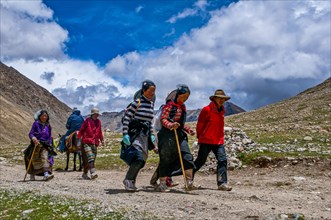 Pilgrims on the Kailash Kora