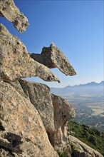 Granite rock formation above Lumio in Balagne