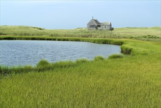 Coastal Grasses and Stilted Dwelling