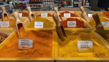 Market stall in the La Rambla market hall