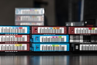 Data backup magnetic tapes for professional long-term archiving