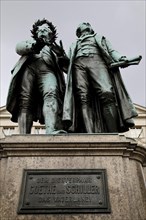 Double Statue Goethe-Schiller Monument by Ernst Rietschel