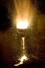 Thermite Reaction Creating Molten Iron
