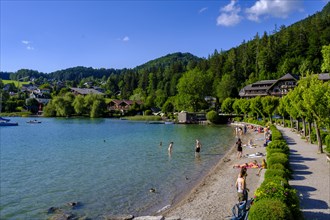 Bathing beach at Lake Fuschl