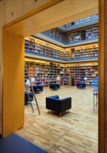 Interior view of the book cube