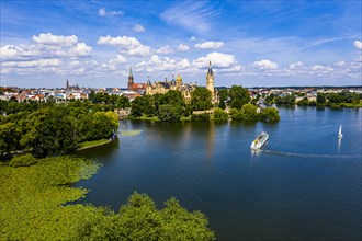 Aerial of Schwerin Castle