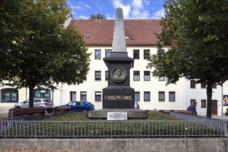 Monument in honour of the founder of the watch industry in Glashuette
