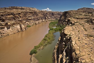 The Colorado River Flowing Through Glen Canyon National Recreational Area