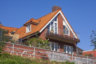 Modern brick residence