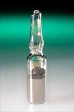 Elemental Cesium in a Glass Ampoule Under Argon