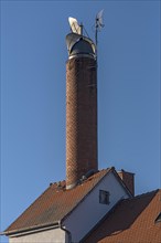 Bricked chimney of a former brewery
