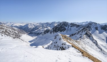 View of Stubai Alps from Mitterzeigerkogel