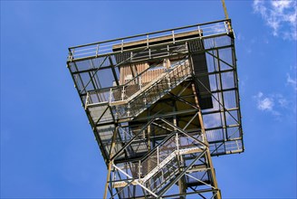 Upper part of an observation tower with viewing platform